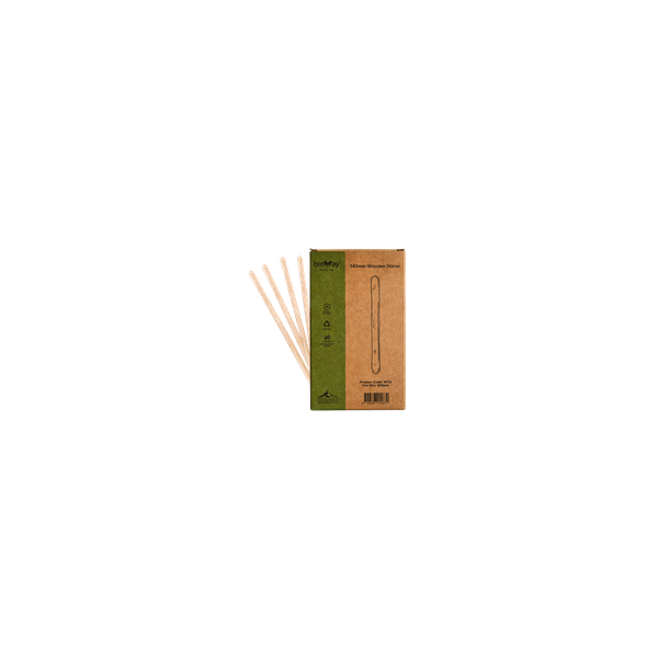 Cutlery - Wooden Stirrer 140mm Pin