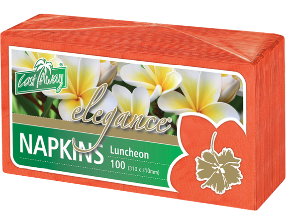 Lunch Napkin Elegance Red (Quarter Fold) MPM 100/10