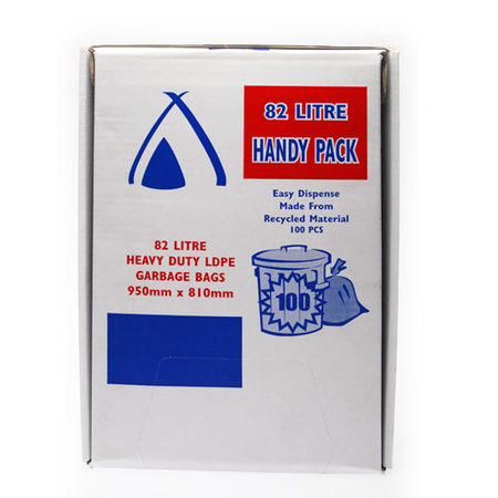 Bin Liner 82L HD Handy Pack Huh 100/3