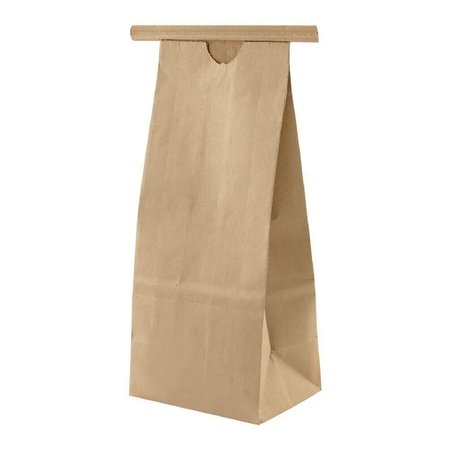 Tin Tie Bag - No Window, Kraft, 500g