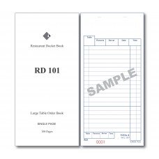 Docket Book 101 - Large, Single Copy, 100pg