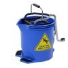 Bucket with Castors - Blue 15L