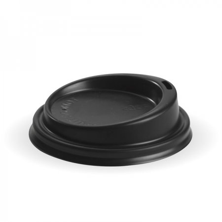 Coffee Cup Lid - Black(80mm) 6oz/8oz/10oz Bio 50/20