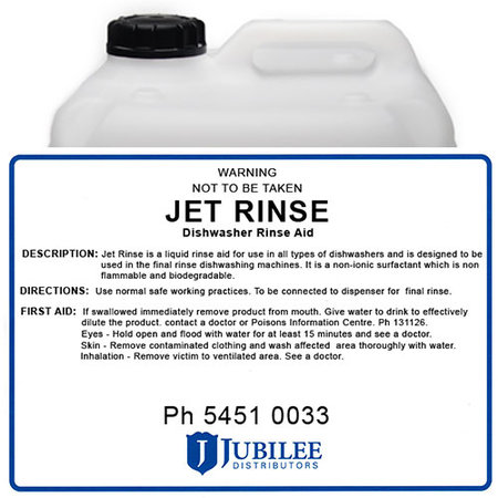 Jet Rinse Aid 20L