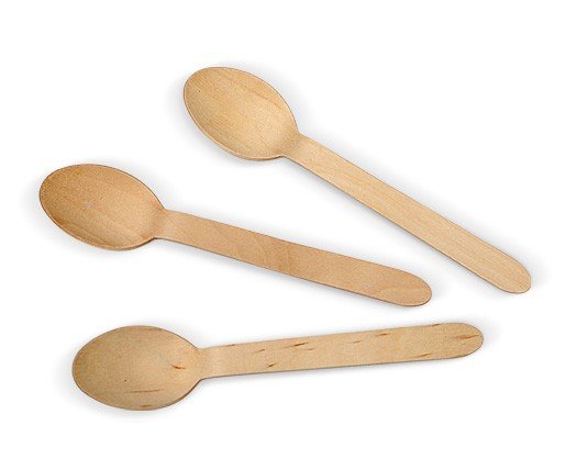 Cutlery - Coated Wooden Spoon Pac 100/20