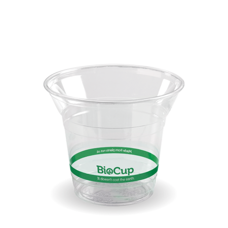 Clear Cup 300ml Green Stripe Bio 50/20