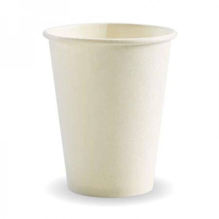 Coffee Cup - 12oz Single Wall White Bio 50/20