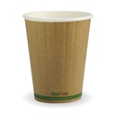 [BCK-12DW-GS] Coffee Cup - 12oz Double Wall Kraft Bio 50/10