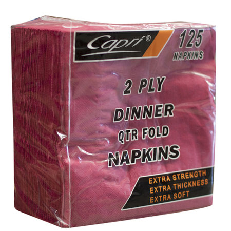 Dinner Napkin 2 Ply Capri Burgundy FPA 125/8