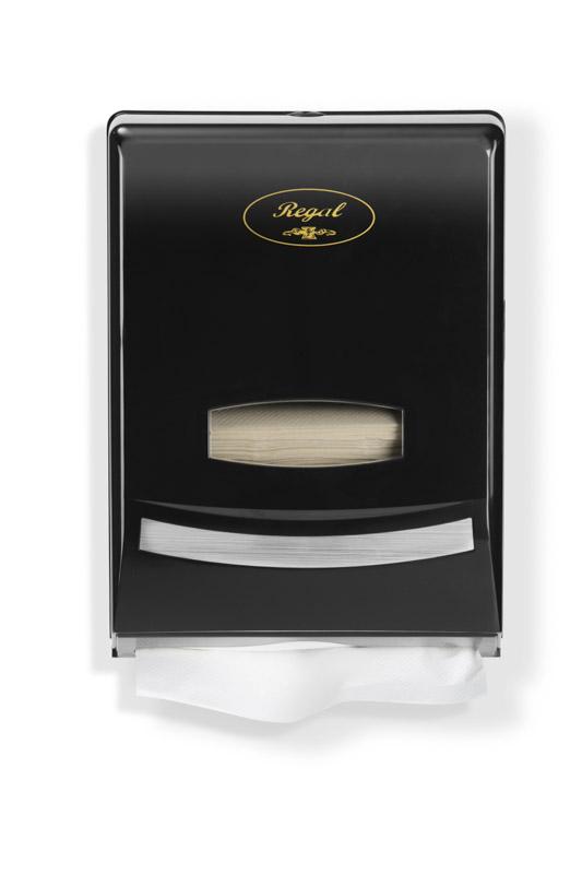Dispenser for Interleaved Hand Towel - Large Black