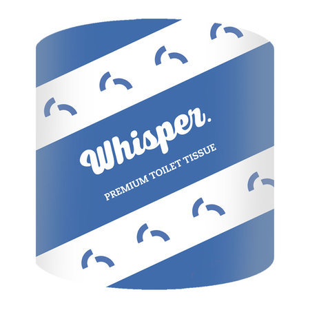 Toilet Paper - Whisper 2 Ply Hyg 600sh/48