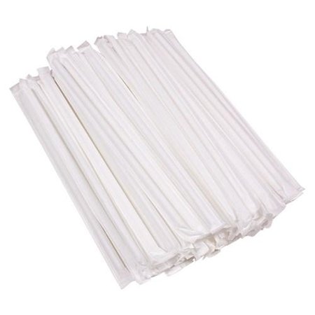 Regular White Paper Straw - Individually Wrapped