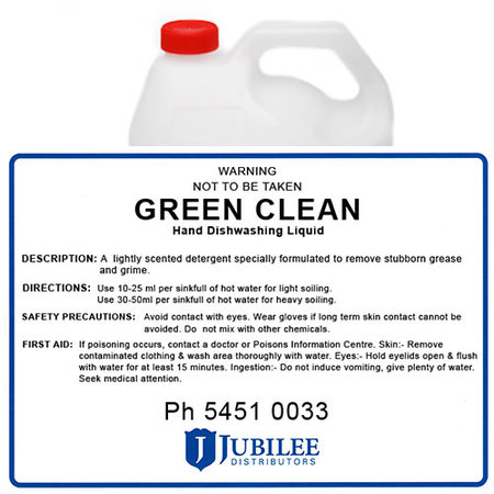 Green Clean Sink Detergent 5L