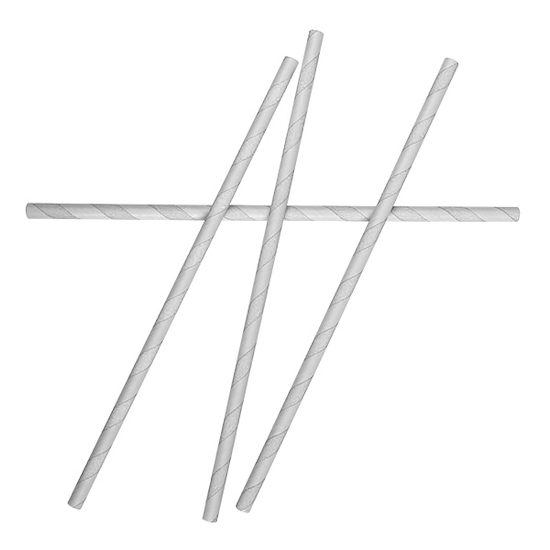 Regular White Paper Straw - 6mmx200mm