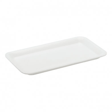 Foam Tray - White, Flat, 9x5