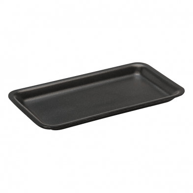 Foam Tray - Black, Flat, 9x5