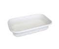 Takeaway Container Base - Sugarcane White Rectangle 750ml Bio 50/10