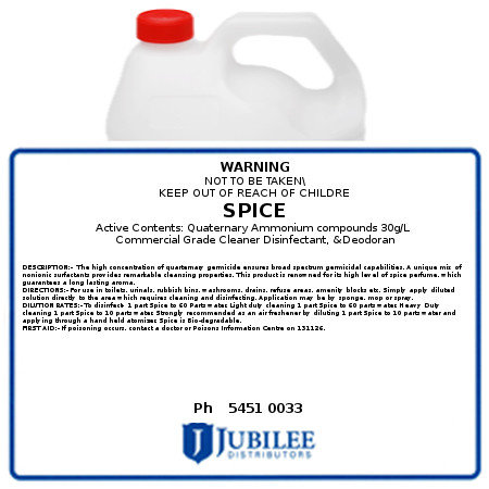 Spice Disinfectant, Cleaner &amp; Deodoriser 5L