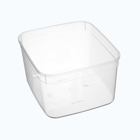 Square Container Plastic Deep 3.1L Clear