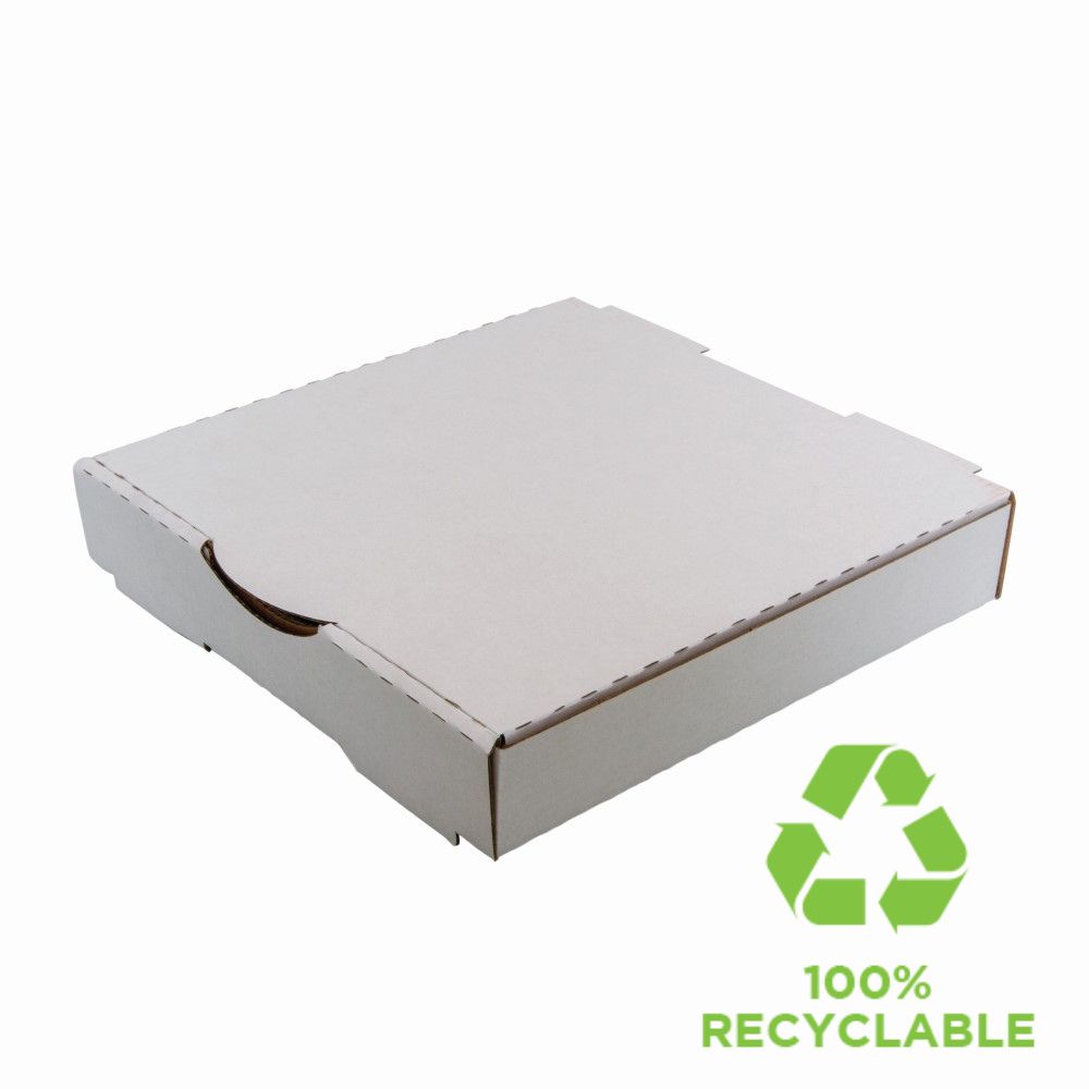 Pizza Box - 9&quot; White Mar 100