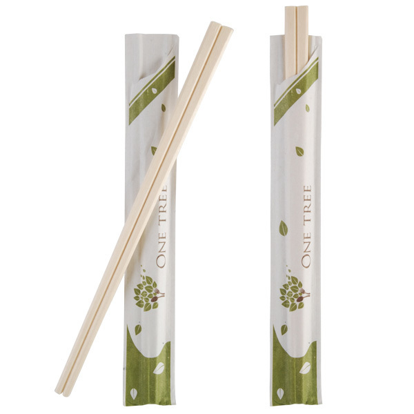 Wooden Chopsticks Individually Paper Wrapped
