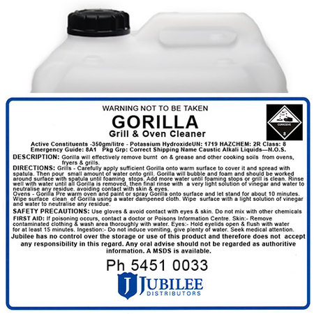 Gorilla Oven &amp; Grill Cleaner 20L