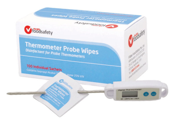 Thermometer Probe Wipes 100