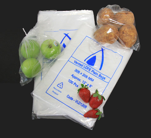 Plastic Bag Vented 12x8