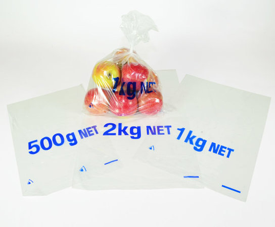 Plastic Bag Vented &quot;2kg NET&quot; Clear