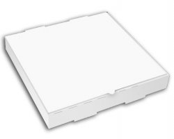 Pizza Box - 13&quot; White  Mar 100