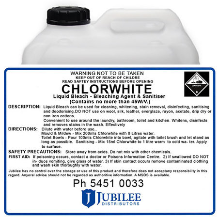 Chlorwhite Bleach 20L