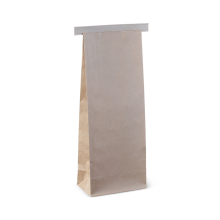 Tin Tie Bag - No Window, Kraft, 250g