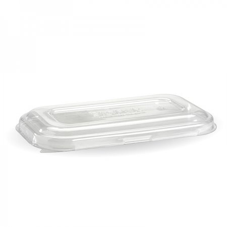 Takeaway Container Lid - PET Clear Rectangular 750/1000ml Bio 50/10