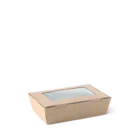 Lunch Box - With Window, X-Small, Kraft