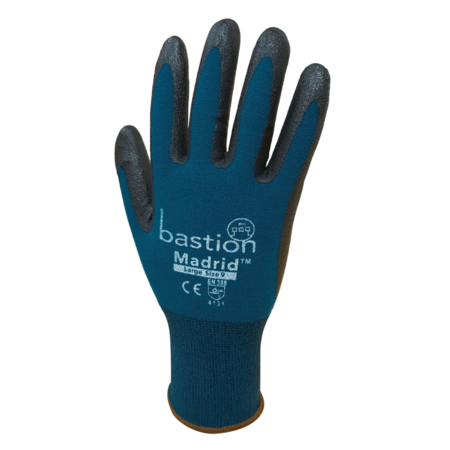 Nylon/Spandex Gloves - Black, Size 8, Medium