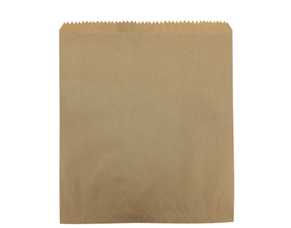 Greaseproof Brown Paper Bag #1 Flat Det
