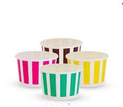 Gelato Cup Candy Stripe 8oz Huh 50/20