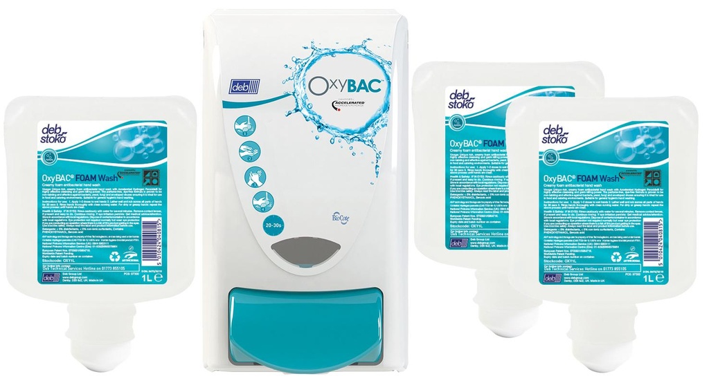 Dispenser for Deb Oxybac - 1L Hand Soap Refills