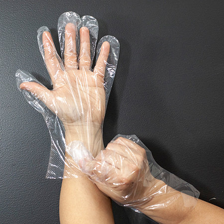 Clear Poly Gloves - One Size, Unifit