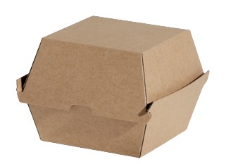 Burger Box  - X-Large Kraft Pin 50/3