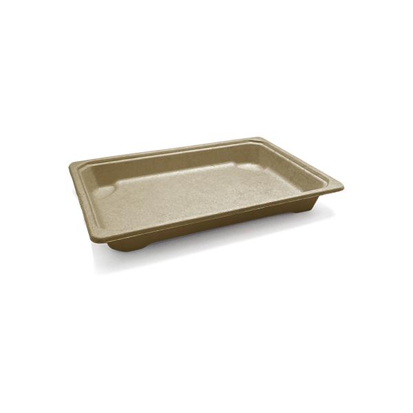 Sugarcane Tray Base / Sushi - Large 185x129x23.6mm PacT 50/12