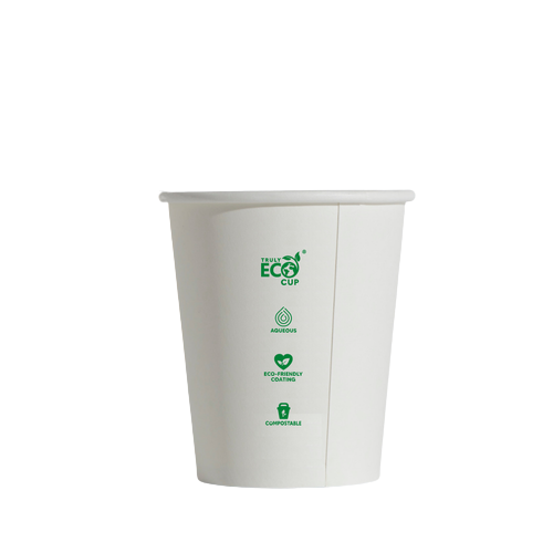 Coffee Cup - 8oz Single Wall White ECO [UNI-90mm] Pin 50/20