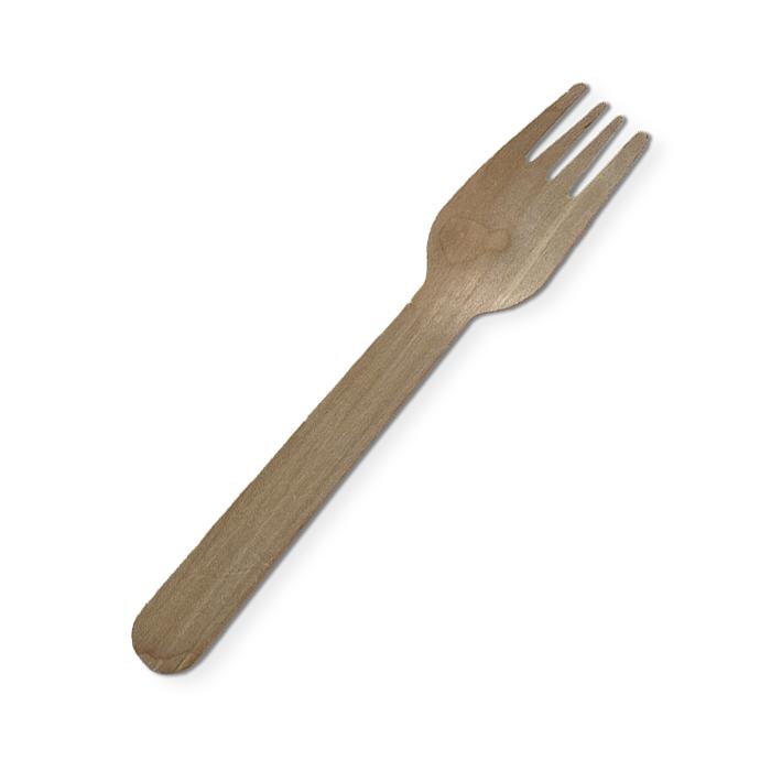 Cutlery Economy Wooden Fork 160mm - Pac 100/20