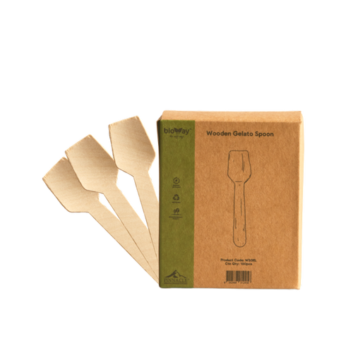 Bioway™ Wooden Gelato Spoon Pin 100/40