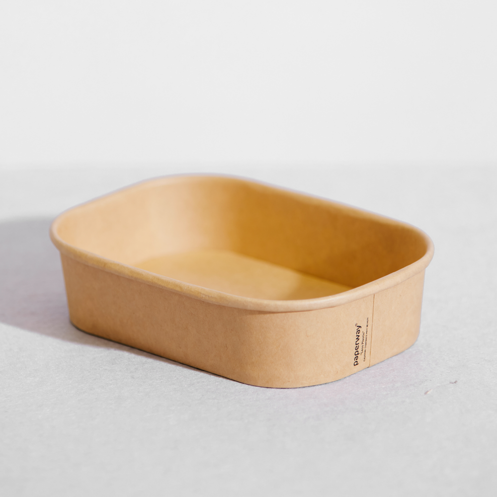 Paper Bowl 650ml Rectangular - Pin