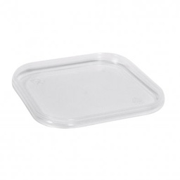 [24-079-LIDFL] Square Tub Tamper Evident Lid for 150ml