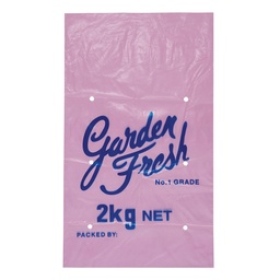 [06-02KGPOP] Plastic Bag Vented &quot;2kg NET&quot; Pink