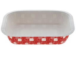 [84-DP6060-R] Rectangle Container RETRO 6060 Red 900ml