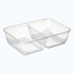 [BS-650ST_C] Rectangle Container 650ml 2-Compartment