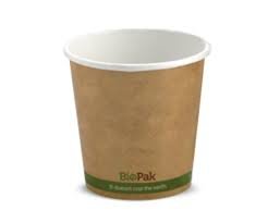 [BCK-4-GS] Coffee Cup - 4oz Single Wall Kraft Bio 50/40